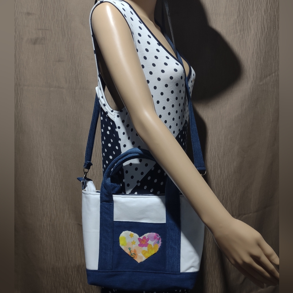 Handmade Upcycled Denim Bag 6 - Picture 5 of 5